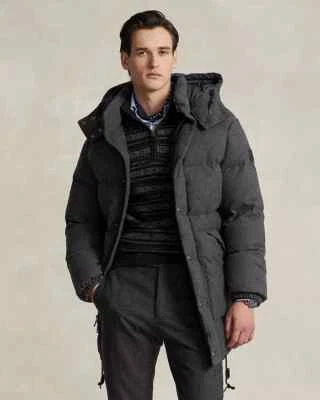 Polo Ralph Lauren Wool Quilted Water Resistant Removable Hood Down Coat XXL - Image 1 of 4