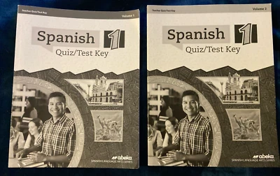 ABeka Spanish 1- Teacher Quiz/ Test Key- VG/ Homeschool/ HS/ Current ed. - Image 1 of 4