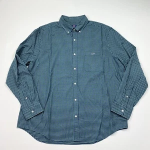Camicia da uomo Vineyard Vines a maniche lunghe a quadri abbottonati taglia XL - Foto 1 di 3