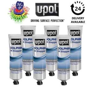 UPol Dolphin Car Body Filler 200g 1K Stopper Repair x 6 No Hardener Needed U-pol - Picture 1 of 5