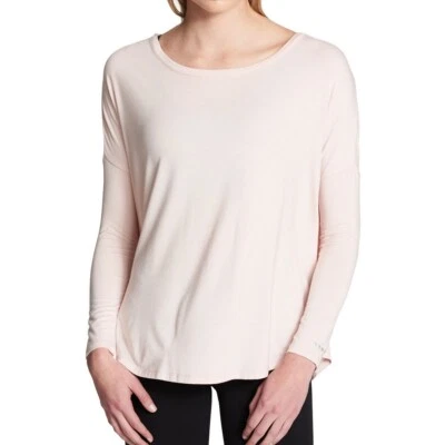 DKNY NUEVO Para Mujer Rosa Recortado Espalda Informal Camisa Top TEDO Foto 1 de 2