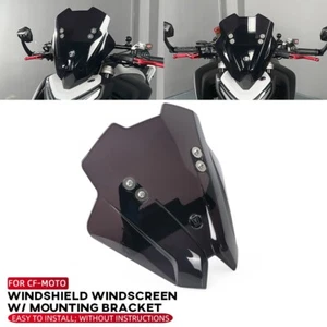 Windscreen Windshield w/ Mounting Bracket Holder For CF-MOTO 450NK 2023-2024 - Picture 1 of 24