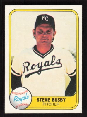 1981 Fleer #33 Steve Busby Kansas City Royals - Image 1 of 2