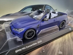 NEW MINICHAMPS BMW MINIATURE M4 G83 BLUE DIECAST MODEL SCALE 1:18 80435A51951 - Picture 1 of 14