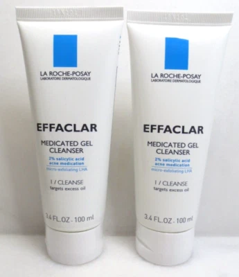 LA ROCHE-POSAY EFFACLAR MEDICATED GEL CLEANSER 3.4 OZ LOT OF 2 - Image 1 of 4