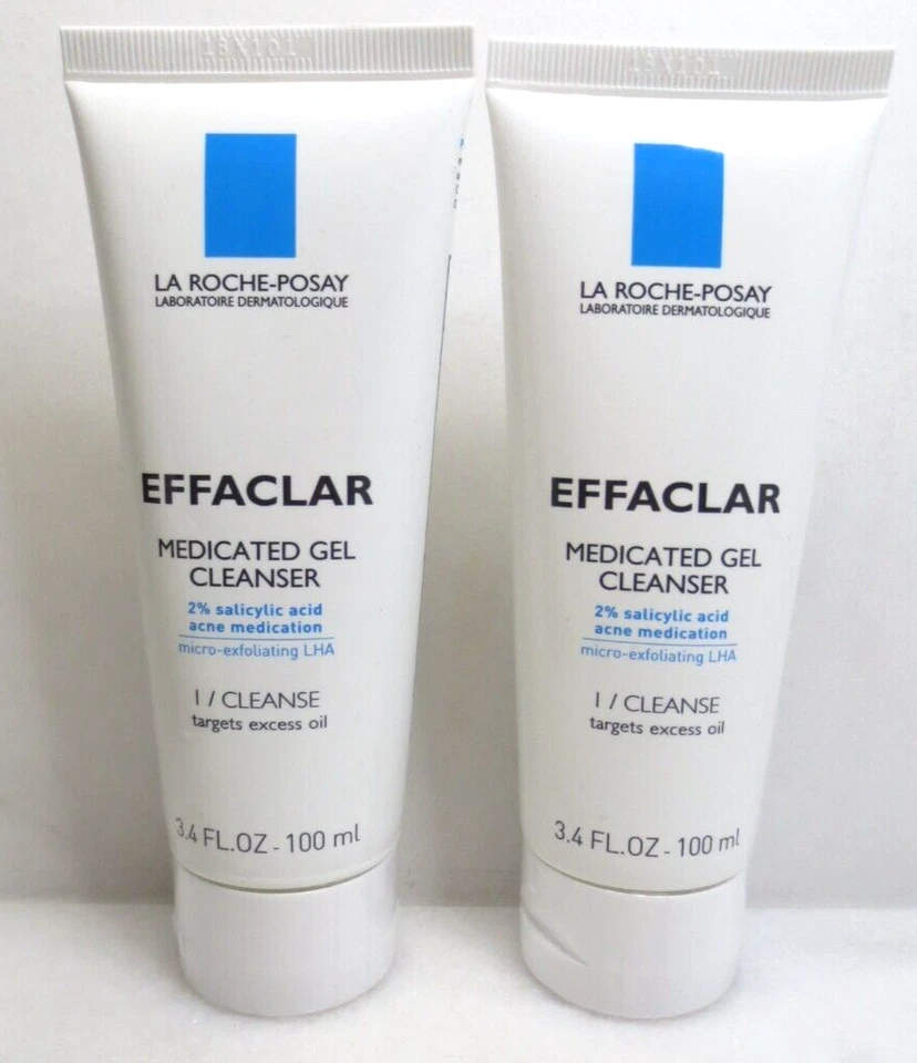 LOTE DE 2 GEL LIMPIADOR MEDICADO LA ROCHE-POSAY EFFACLAR 3,4 OZ Foto 1 de 4