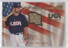 2008 Upper Deck USA Baseball National Team Jerseys Jordan Danks #USA-JD