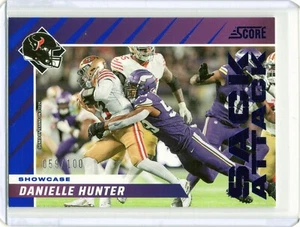 2024 Panini Score Danielle Hunter Sack Attack Card #12 Texans SHOWCASE! 59/100! - Picture 1 of 2