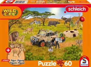 Schmidt Kinderpuzzle mit 1 Schleichfigur 56466 In der Savanne - Bild 1 von 3