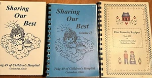 Children’s Hospital, Columbus Ohio Lot Of 3 Cookbooks From 90’s. Twig 49 & 132 - Picture 1 of 18