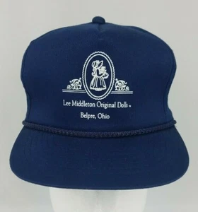 Muñecas originales Lee Middleton de colección ~ Belpre Ohio ~ Sombrero con cierre a presión ~ YA Headwear - Imagen 1 de 12