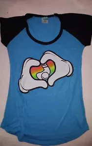 Camiseta de poliéster con manga azul y negra para niñas talla pequeña - Imagen 1 de 4