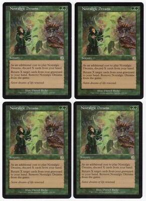 Nostalgic Dreams x4 4x 2002 Torment PLAYSET Green Rare Sorcery MTG NM AZ2 - Image 1 of 2