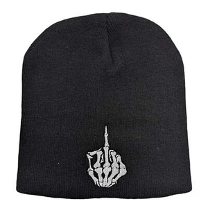 Skeleton Middle Finger Beanie - Picture 1 of 1