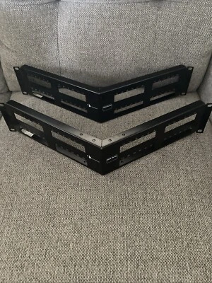 SIEMON MX PNLA 48 PORT PANEL UNLOADED HIGH DENSITY ANGLED MAX SERIES 2U - Image 1 of 3