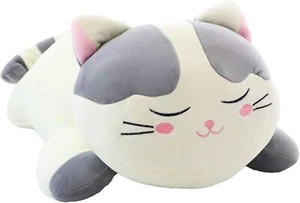 Cat Big Plush Hugging Pillow, Super Soft Kitten Kitty Stuffed Animals Toy (Gray) - Picture 1 of 7