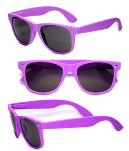 Retro Classic Square Frame Discounted Sunglasses - Purple WF12 - Picture 1 of 1