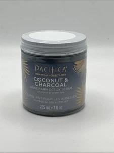 Pacifica Beauty Coconut + Charcoal Underarm Detox Body Scrub Green Tea 7 fl oz - Picture 1 of 4