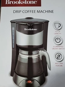 Brookstone 10 Cup Coffee Maker - Anti-Drip Feature - Keep Warm Function - Picture 1 of 1