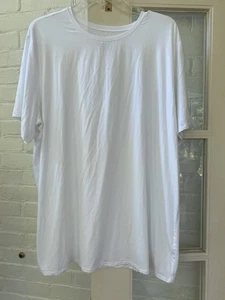 SKIMS HERREN WEISSES RUNDHALSAUSSCHNITT MODAL & ELASTHAN T-SHIRT XL - Bild 1 von 3