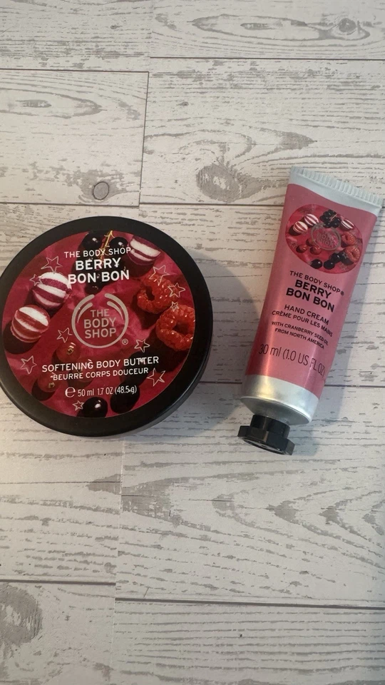The Body Shop Berry Bon Bon Body And Hand Cream Lotion Travel Size 1.7oz 1oz - Image 1 of 2