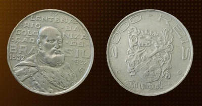 Brazil - 2000 Réis 1932 - 400th Anniversary of Colonization - Image 1 of 3