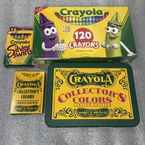 Brand New Box of 120ct Crayola Crayons-Collector’s Tin-2 Rare Colored Boxes - Picture 1 of 14