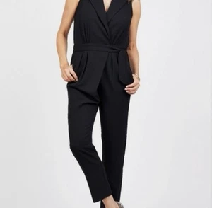Rachel Roy Collection Black Sleeveless Belted Jumpsuit – Size 4 (NWT) - Picture 1 of 7