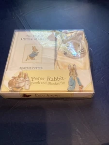 Tale of Peter Rabbit Beatrix Potter Gift Set Book Blanket Lovey SOME BOXDAMAGE - Picture 1 of 5