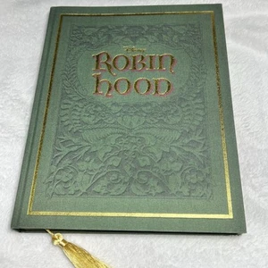 Disney Parks Robin Hood Storybook Replica Journal Notebook Green W Gold Tassle - Picture 1 of 8