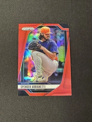 2025 Panini Prizm Spencer Arrighetti Red Prizm /299 - Image 1 of 2