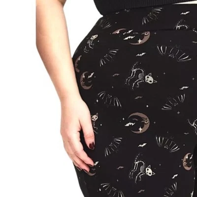 Leggings de longitud completa TORRID Spooky Cats nuevos con etiquetas talla 1X Foto 1 de 4