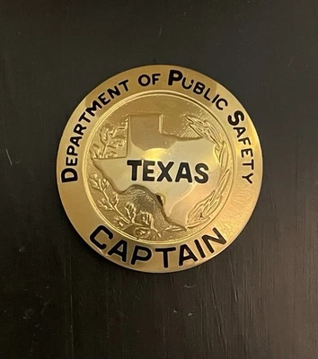 Insignia de capitán obsoleta del Departamento de Seguridad Pública de Texas (DPS) Foto 1 de 2