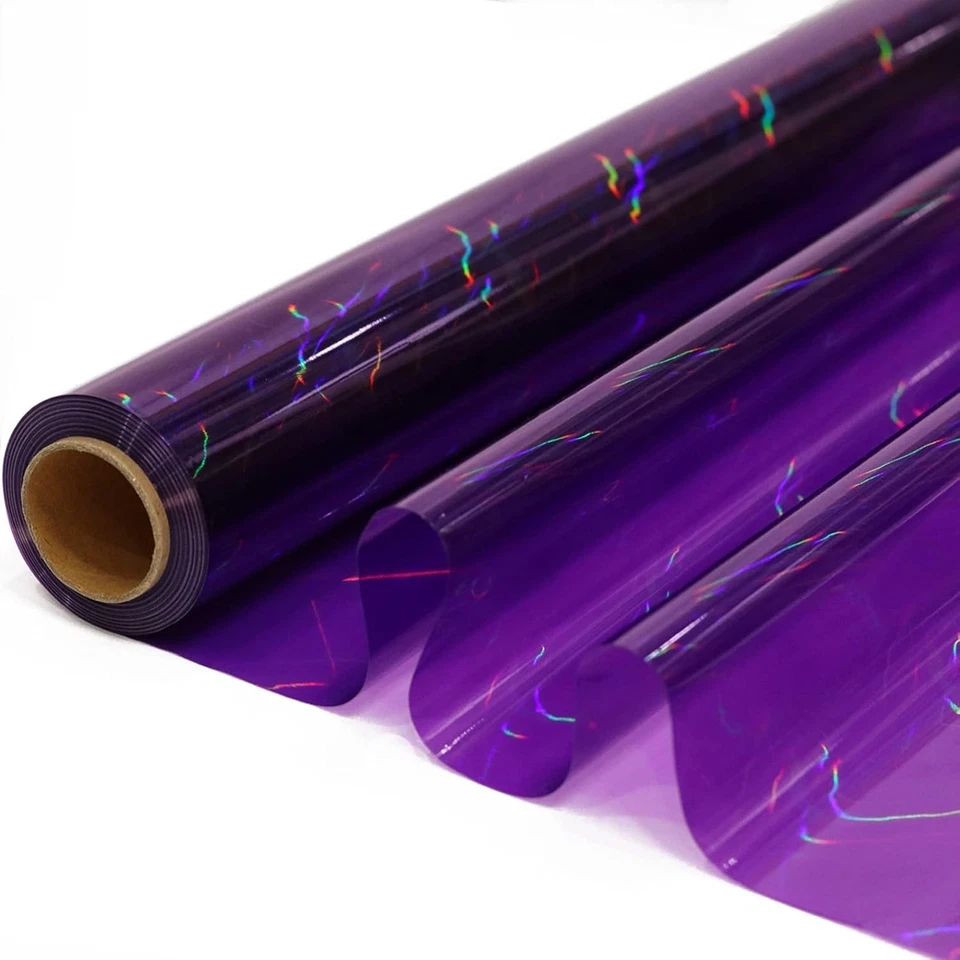 Rollo envolvente de celofán violeta iridiscente CMFYHM I 1 unidad (paquete de 1),  Foto 1 de 4