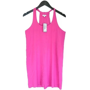 SPLENDID gauze box pleat back pink sleeveless shift tank dress Size XS NEW - Picture 1 of 7