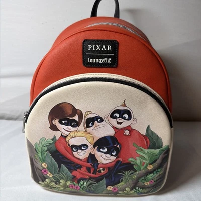 MINI MOCHILA DISNEY PIXAR LOUNGEFLY LA FAMILIA INCREÍBLE NUEVA CON ETIQUETA Foto 1 de 3