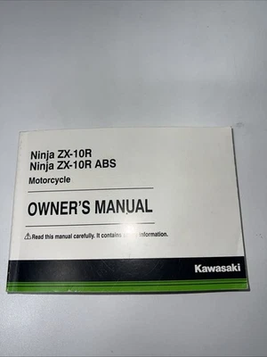 Manual del propietario de motocicleta Kawasaki Ninja ZX-10R/ABS Foto 1 de 4