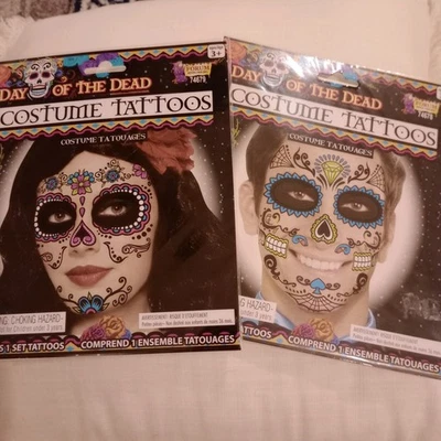 Dio de Los Muertos Face Stickers - Image 1 of 4