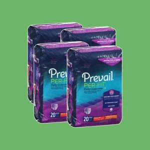 Pack of 4 or 2 Prevail Per-Fit Unisex Incontinence Underwear Medium Bag of 20 - Picture 1 of 6