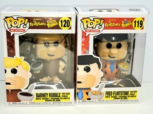 Funko Pop! AD ICONS THE FLINTSTONES #119 FRED #120 BARNEY FRUITY/COCOA PEBBLES - Bild 1 von 8