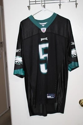 Подлинная черная футболка Philadelphia Eagles Donovan McNabb No5 Reebok {Large} - Изображение 1 из 4