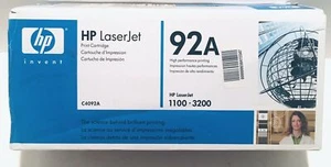 GENUINE HP 92A Black Toner Cartridge; For HP LaserJet 1100-3200 ~ Brand New - Picture 1 of 1