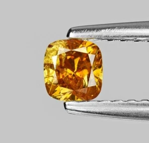 Diamante 0,31 cts non trattato naturale fantasia colore giallo intenso diamante - Foto 1 di 1