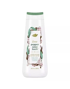 Dove Peppermint Bark Liquid Body Wash Holiday Treats Limited Edition 20 Oz - Picture 1 of 2