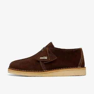 Clarks Originals Desert Trek Marrón Oscuro Gamuza Superior Desierto Botas y Plantilla de Crepé - Imagen 1 de 6
