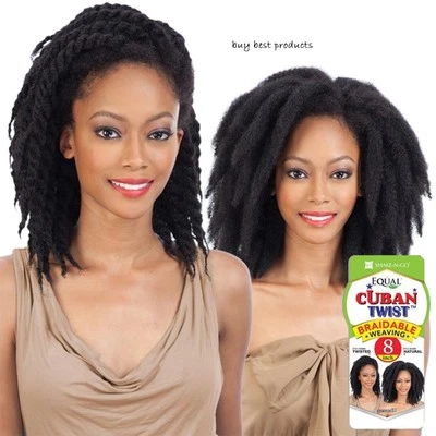 Freetress Equal Synthetic Afro Hair Weave - CUBAN TWIST 8 INCHES