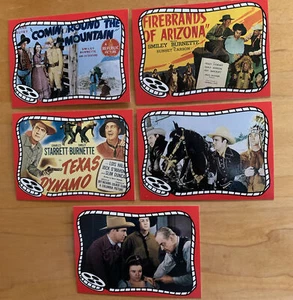 5 Cards - “Smiley Burnette” Riders of the Silver Screen 1993 - Cards #55-59 / 6 - Picture 1 of 5
