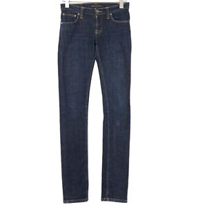 Nudie Tight Long John Jeans Denim Stretch Slim Skinny Stretch Size W26 L34
