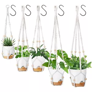 GARDIFE Hanging Planters for Indoor Plants,5Pcs Hanging Basket for Indoor Boh... - Picture 1 of 6