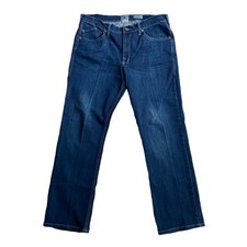 Rock and Republic Jeans Mens 38 Blue Straight Neil Dark Wash Stretch Denim 35X32